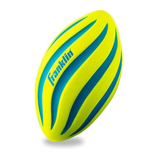 Franklin Sports Kids Foam Football - Mini Soft Foam Youth Football - Indoor + Outdoor Toy Ball for Kids - Probrite 9" Mini Ball - Soft Backyard + Practice Toy - Yellow