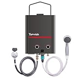 TOPWISH Portable Propane Water Heater Black