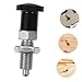 Homoyoyo Sturdy Stainless Steel Spring Knob Plunger Self-Locking Indexing Pin for Industrial Machinery and Toolboxes Reliable Metal Positioning Easy to Use