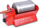 Elektrische Kaffeeröstmaschine Rostfreier Stahl Haushalt Rotations-Kaffeebohnen-Röstmaschine Einstellbare Temperatur Geeignet Zum Backen Von Kaffee, Rohen Bohnen, Tee, Getreide Und Sesam,Rot