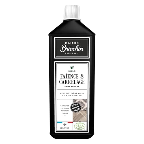 Nettoyer carrelage sans trace grâce au nettoyant sols Maison Briochin eucalyptus 1L