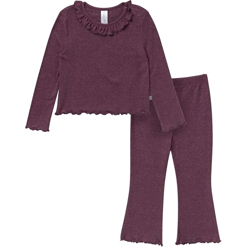 Image of Modern Moments by Gerber Baby Girls' Ruffle Collar Top and Flare Pant Set