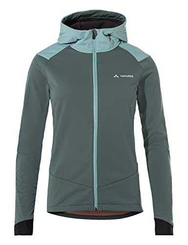 VAUDE Softshell Fahrradjacke Damen Qimsa – Wasserdichte & atmungsaktive Softshelljacke Damen, reflektierende Details, ideal fürs Radfahren im Herbst & Winter