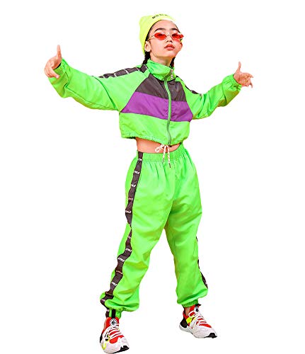 Conjunto de Ropa de Hip Hop para niñas de 3 Piezas, Traje...