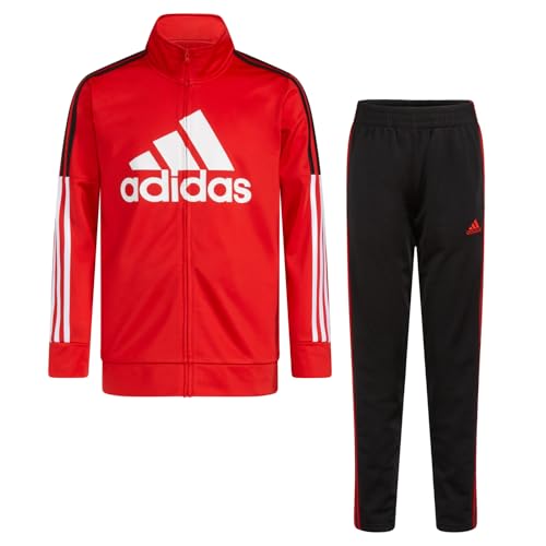 adidas Two-Piece Contrast 3-Stripe Tricot Track Set