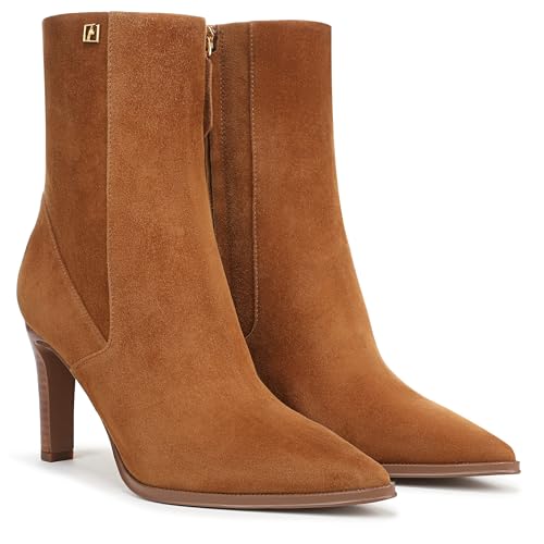 Franco Sarto Women's Appia Ankle Boot Saddle Brown Suede 9.5 M angle 8