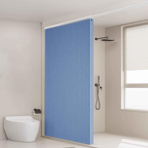 HLTQL Rideau de Porte Pliant,avec Tringle télescopique,Rideau Separation de Piece pour Salon et Cuisine,Rideau de Porte à Isolation Thermique Rideau de...