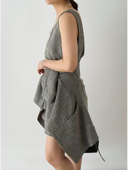 Amazon | [ミースロエ] Uネックハーフパンツオールインワン MWFO242037  