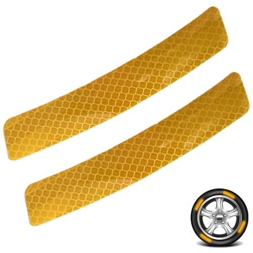 Calcomanías para llantas | Rayas de llanta - Cinta reflectante de advertencia para coche, motocicleta, ciclismo, camión, vehículos