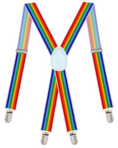 Image of Dibi Suspenders for Men - Adjustable X back Suspender with 4 Strong Clips