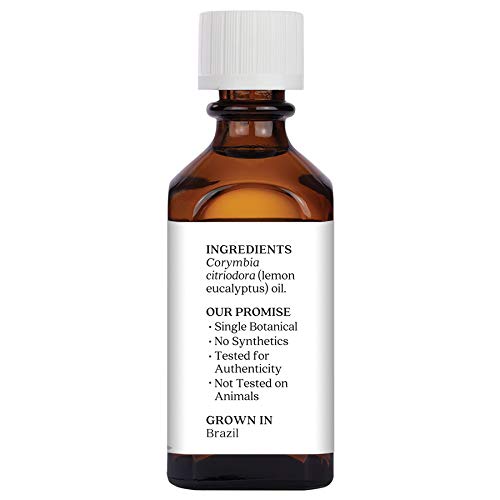 Aura Cacia Pure Lemon Eucalyptus Essential Oil | 100% Pure Therapeutic Grade | 2 Fl. Oz. | Corymbia Citriodora #TOP1