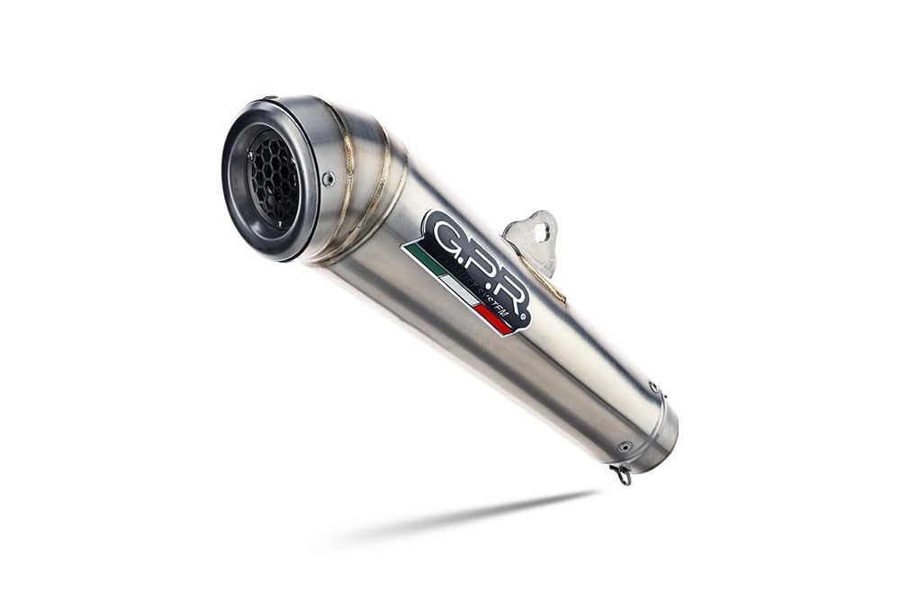GPR Sistema de escape, compatible con Nc 750 X - S Dct 2016/2020 e4 Homologado escape deslizante incluyendo asesino de db extraíble y tubo de enlace, Powercone Evo Line