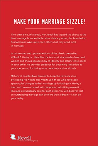 Image of His Needs, Her Needs: Making Romantic Love Last | How to Identify and Satisfy 10 Vital Needs in Your Marriage | A Practical Relationship Guide for Couples