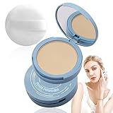 Oil Control Face Pressed Powder, Matte Smooth Setting Powder Makeup, Waterproof Long Lasting Finishi