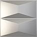 Ekena Millwork 11 7/8"W x 11 7/8"H Aberdeen EnduraWall Decorative 3D Wall Panel, Dark Steel (Covers 0.98 Sq. Ft.