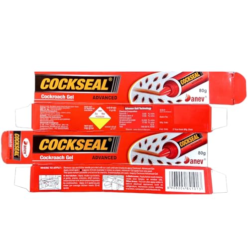 DANEV Cockroach Killer Gel COCKSEAL Advanced Cockroach Gel - 80 GM (Pack of 2)