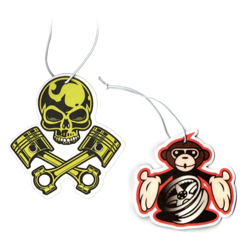 WUSJCOF 2 pcs Profumatore per Auto, Car Sweet Car, Fragranza, Cartoncino Sagomato da Appendere allo Specchietto Retrovisore