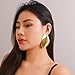 Statement Earrings for Women Chunky Gold Earring Hypoallergenic Big Geometri Drop Earrings Punk Drop Dangle Earring Fashion Summer Earring for Women 2025 (Chunk)