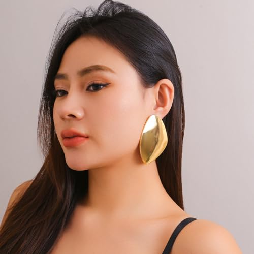 Statement Earrings for Women Chunky Gold Earring Hypoallergenic Big Geometri Drop Earrings Punk Drop Dangle Earring Fashion Summer Earring for Women 20252