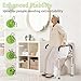 Jesosia Toilet Safety Rails for Seniors - Adjustable & Foldable Medical Toilet Safety Frame - Heavy Duty Stand Alone Toilet Handles Support for Elderly Disabled & Handicap - Fits Most Toilets (380 lb)