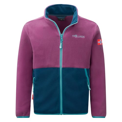 Trollkids Kids Storfjord Jacket 104, Bright Berry