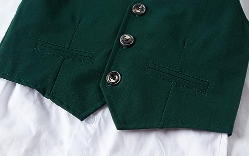 Image of Mud Kingdom Boys Suits for Weddings White Shirts, Vests and Pants Clothes Sets