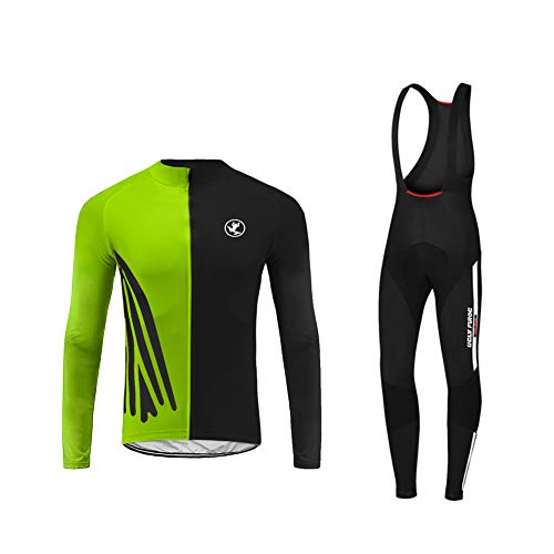 Future Sports UGLYFROG 2019 Ropa Ciclismo Maillot Térmico Camiseta Térmica de Ciclistas Bodies Maillot Mangas Largas+Bib Pantalones