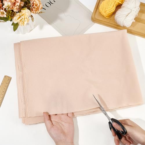 FINGERINSPIRE PapayaWhip-Colored DIY Doll Skin Fabric - Image 3