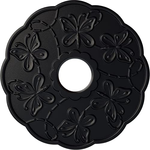 Image of Ekena Millwork CM17TSSGSDecorative Ceiling Medallions Modeled After Original Historical Patterns & Designs, Steel Gray