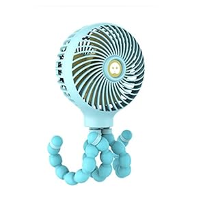 Fan Mini Draagbare Opknoping Octopus Vorm Stand Verstelbare Handheld USB Oplaadventilator Koeler for kinderwagen Student…