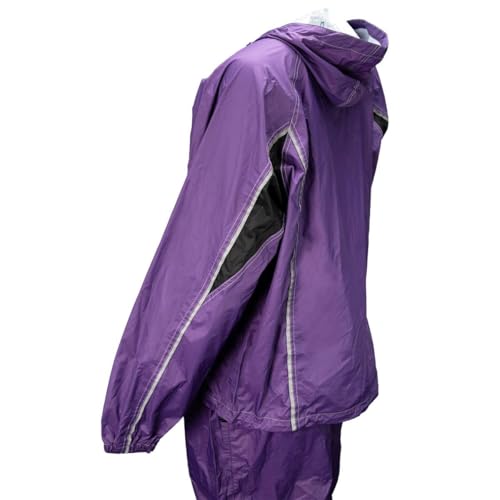 Image of Milwaukee Leather Women's Motorcycle Hooded Water-Resistant Rain Suit for Outdoors