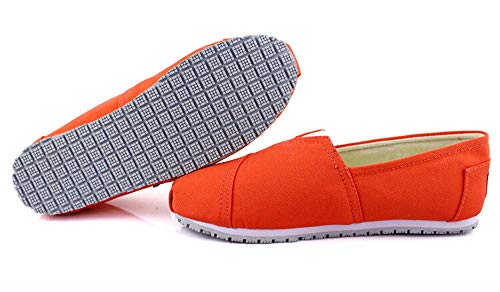 Laforst Next Gen Footwear Women's Dale 3312 Slip Resistant Sneaker, Melon, 7.5