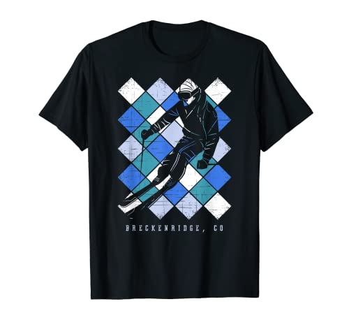 BRECKENRIDGE COLORADO Amor Alpino Nieve Esquí Retro Vintage Camiseta
