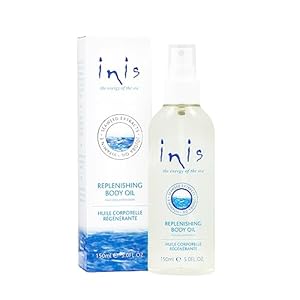 Inis the Energy of the Sea Replenishing Body Oil – Fast Absorbing Moisturizing Spray – Made with Hydrating Jojoba Oil for Dry Skin – Enriched with Seaweed Extracts & Vitamin E – 5 Fl Oz