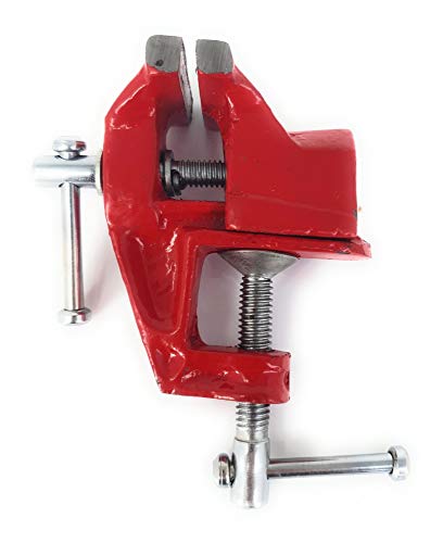 Mesa Tornillo envergadura 60 mm ancho de mandíbulas 60 mm Metal Fundido Rojo Resistente...