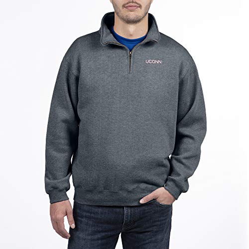Top of the World Men's Dark Heather Classic Quarter Zip Pullover