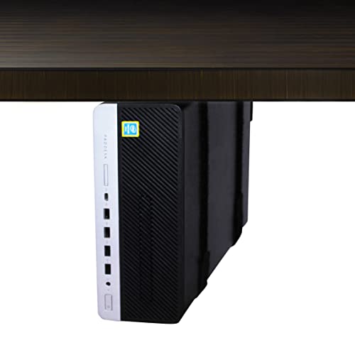 HumanCentric SFF Under Desk PC Mount and PC Wall Mount Bracket for Small Form Factor Desktop Tower, UPS Wall Mount Bracket, Adjustable CPU Holder with Straps, Hardware Included by HumanCentric - Used condition - US$21.24