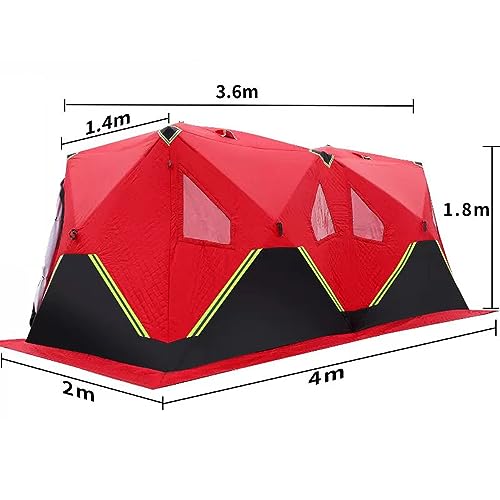Carpa de pesca invernal aislada para 4-6 personas miniatura 2