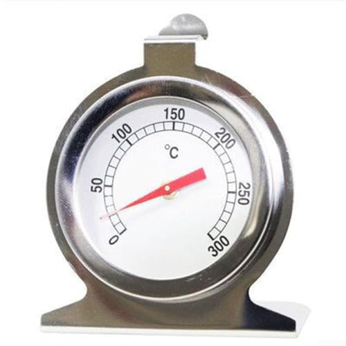 Heavy duty Stainless Steel Oven Thermometer with Large Dial, Dial Oven Temperature Gauge Thermometer, Precise Temperature Measurement, for gas, electric, pizza, for cooking/baking/grilling/BBQ