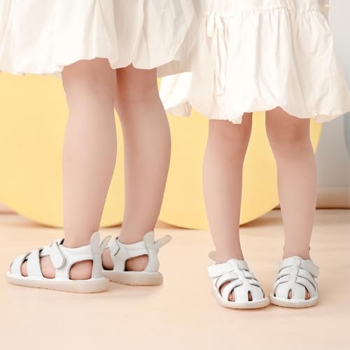 WUIWUIYU Baby Boys Girls Closed Toe Summer Sandals Toddlers Bunny Lightweight Non-Slip Soft Athletic Sandals Outdoor Learn Walker Shoes3