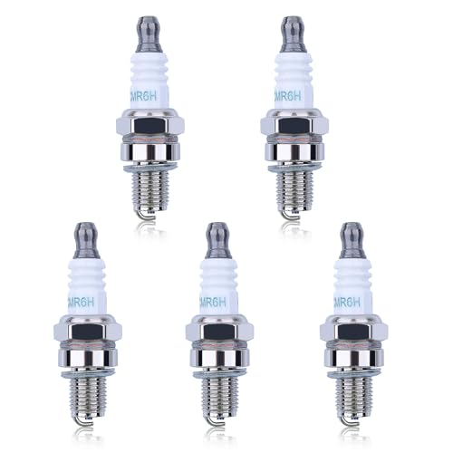 5 Pack CMR6H Spark Plugs, Spark Plug for NGK 3365, Universal Spark Plug for Stihl FS40 FS40C FS56 FS56RC FS90 FS90R FS100 FS110 HL90 HL110 HT100 KM90 Trimmer Weedeater BR500 BR550 BR600 Blower