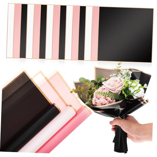 Papier emballage floral Gatuida | 60 feuilles étanches mates pour bouquet