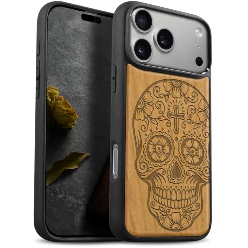 Carveit �Ή� iPhone 18 Pro �ؐ� �P�[�X (�`�F���[-�p���N�X�^�C���̓��W���p�^�[��) | �y���C�����EMagSafe�Ή��z�V�R��+TPU �o���p�[ 2-IN-1, �I�V�����A�C�t�H�� 18 Pro �J�o�[ �ϏՌ� ����~�� �w��h�~