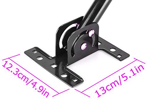 CeKay Adjustable Attic / Outdoor TV Antenna Mounting Pole Universal Mount Brackets Weather Station Mounting Pole - Easy Installation, Solid Structure, Weather Proof (1" Diameter,16.5" Arm Length)