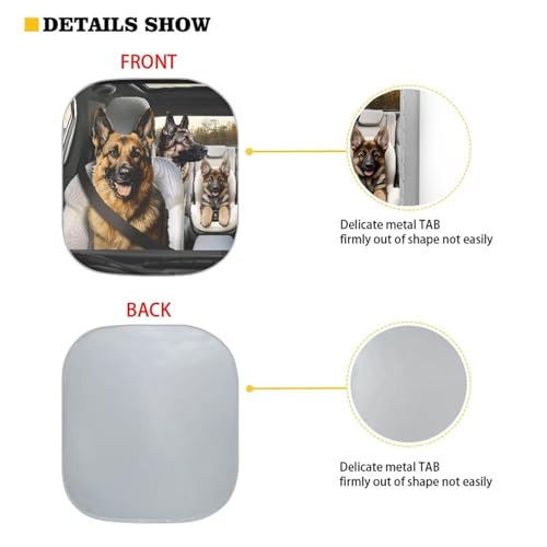 Image of Funny Sheepdog Car Windshield Sun Shade Folding Car Sun Shade for Front Window Heat and UV Rays Easy Storage Auto Interior Protector Universal Vehicle Accessories