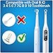 iO Brush Heads Compatible with Oral B iO Electric Toothbrushes, Replacement Toothbrush Head for 10/9N/9/8N/8/7N/7/6N/6/5N/5... Way Series (8 White, 8 Count(Pack of 1))