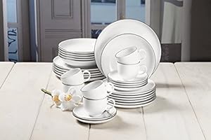 Seltmann Weiden Lido Black Line Kombiservice 30-teilig