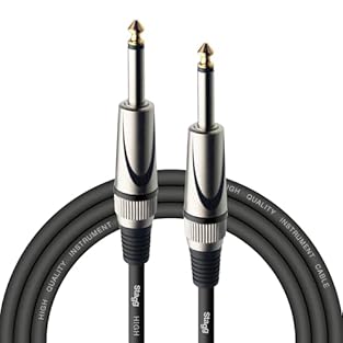 Type : Instrument Cable. Suitable for any instruments that require a 1/4" Jack connection. Guitars / Bass, Keyboards, Electric Drum Kits and more. Connectors : Heavy Duty 1/4" Jack to Jack. Built to last and stay secure! Cable : 3 Metre / 10 Feet Lon...