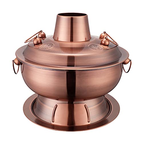 Olla caliente de cobre tradicional china 32 cm