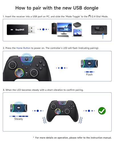Image of Wireless Receiver Dongle for EasySMX X05Pro Wireless Controller